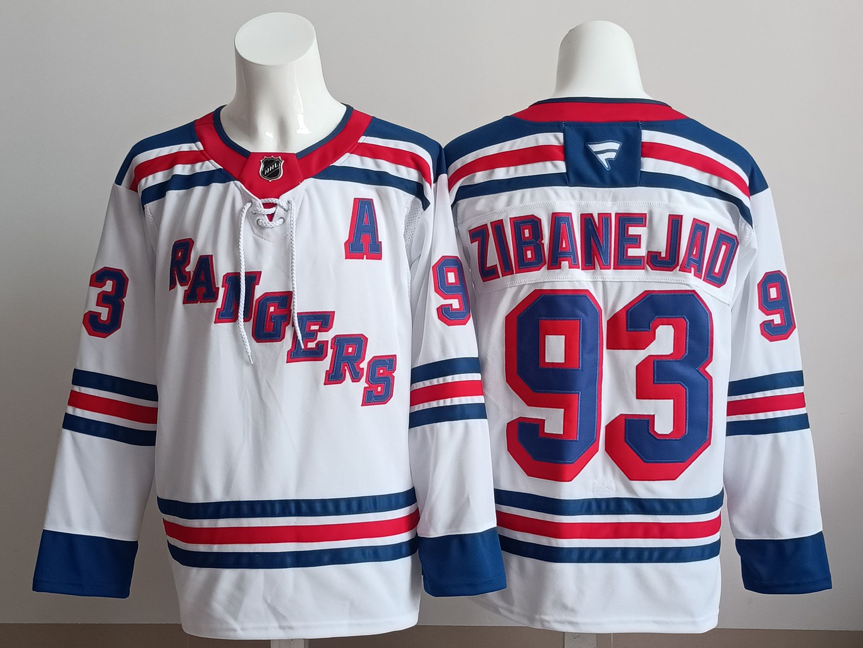Men 2025 New York Rangers #93 Zibanejad White NHL Jersey style 01